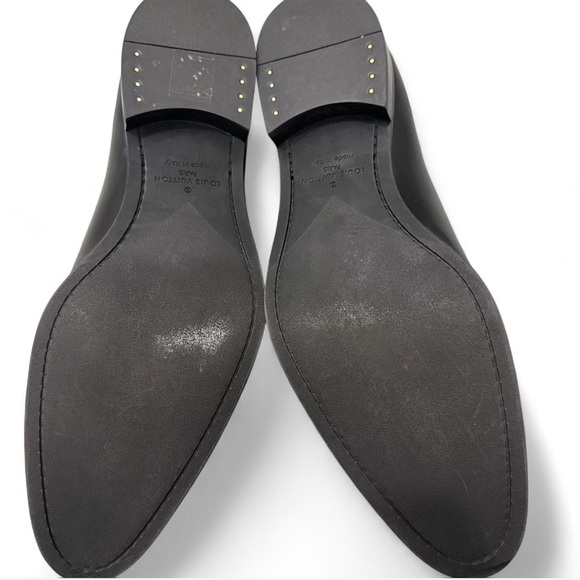 Louis Vuitton Derby Men\'s Black Leather Dress Shoes Size 6 1/2 main image 11